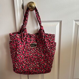 Marc By Marc Jacobs Pink and Black Quilted Tote Bag
